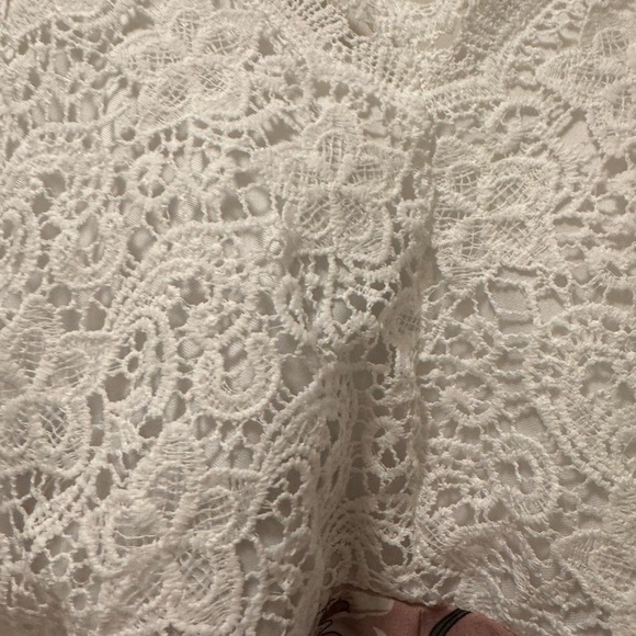 SHEIN White Lace Floral Romper - Picture 7 of 14